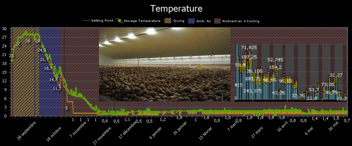 Temperature graph